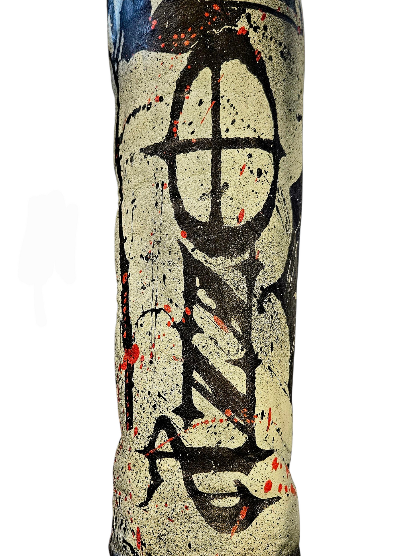 Vintage Leather Spiked Hand Painted Ozzy Osbourne Black Sabbath Rock Bikers Jacket  All Sizes